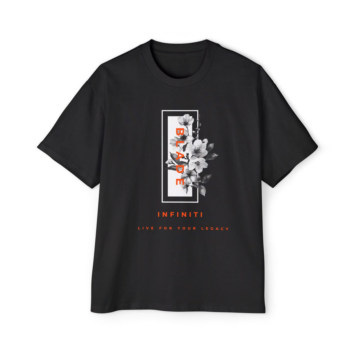 Bloom Bae Black Floral Oversized T-Shirt