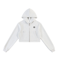 Montenegra Essential Cropped Zip-Up Hoodie