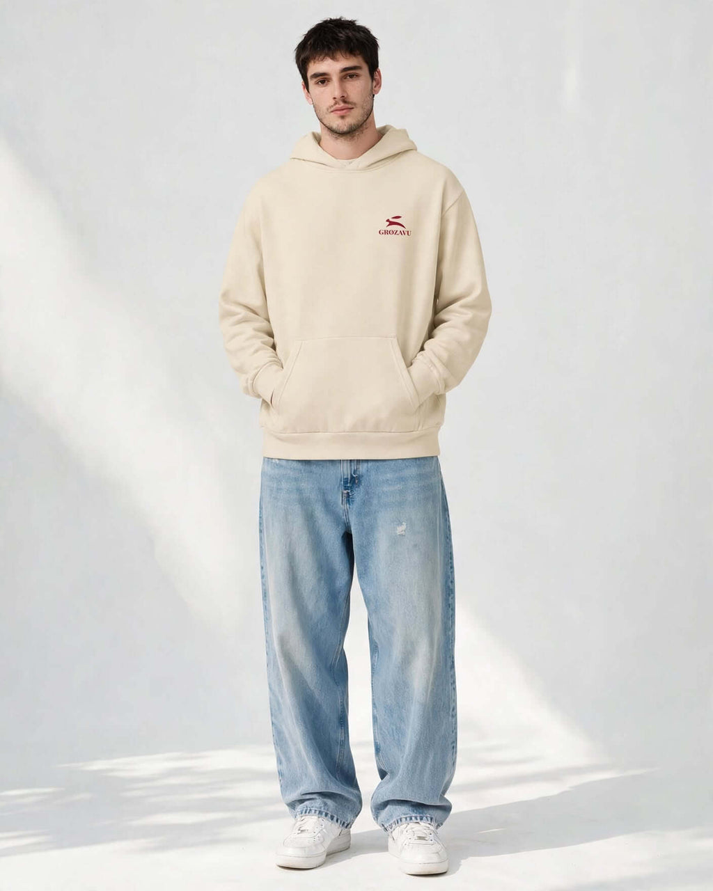 Oversized Hoodie — Mill-Dyed, 340 g/m²