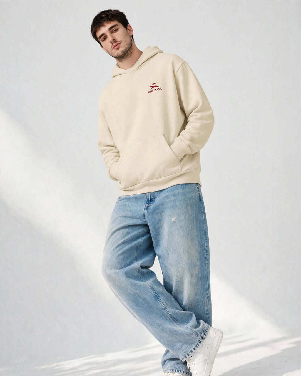 Oversized Hoodie — Mill-Dyed, 340 g/m²