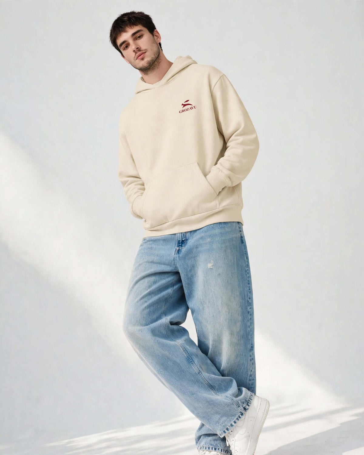 Oversized Hoodie — Mill-Dyed, 340 g/m²